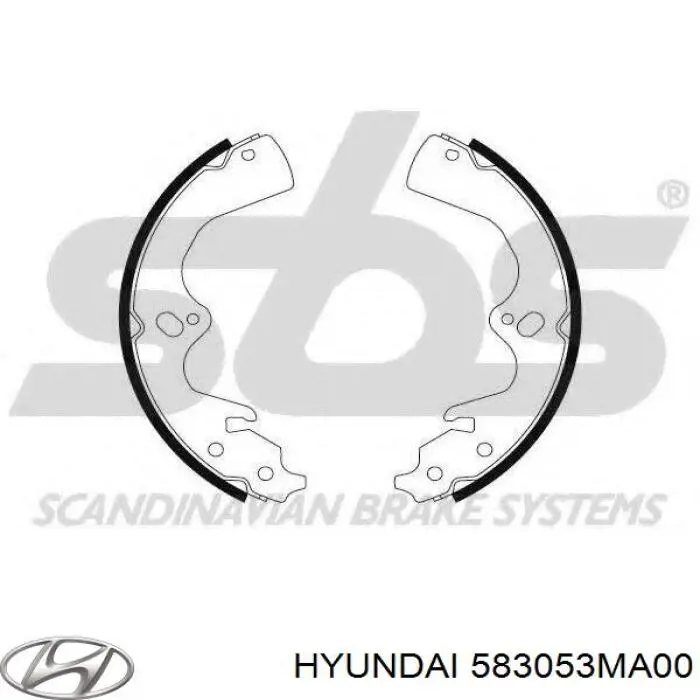Колодки ручника / стоянкового гальма Hyundai/Kia 583053MA00 ціна, від 27.09 USD