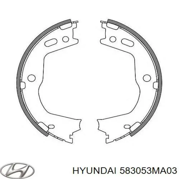 Колодки ручника/стоянкового гальма 583053MA03 Hyundai/Kia