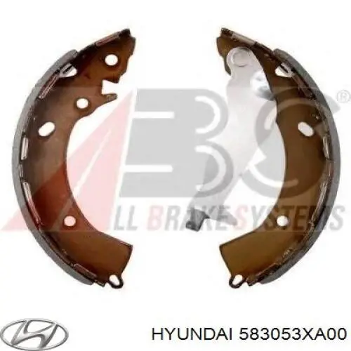 Колодки гальмові задні, барабанні Hyundai/Kia 583053XA00 ціна, від 24.66 USD