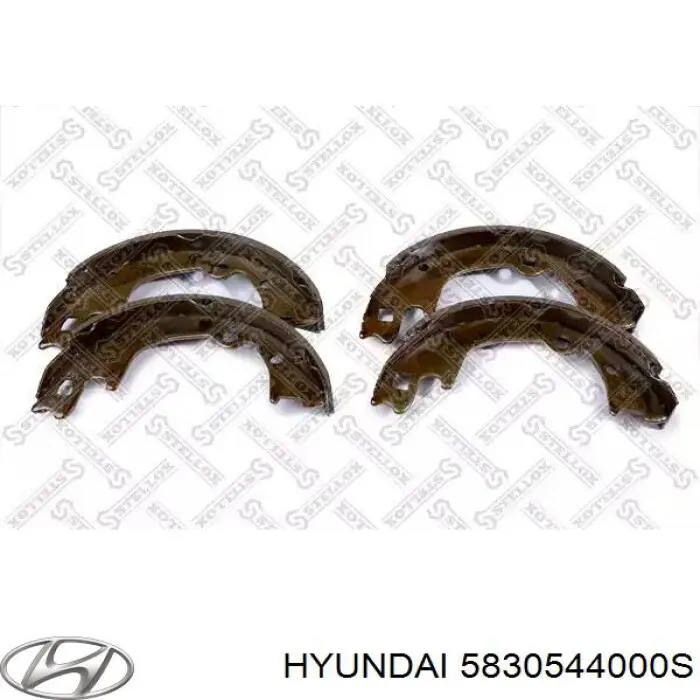 Колодки гальмові задні, барабанні 5830544000S Hyundai/Kia