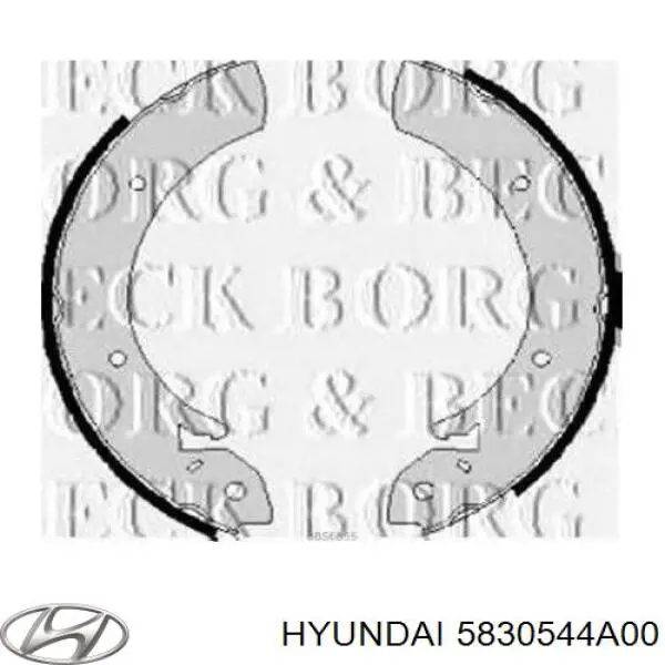 Колодки гальмові задні, барабанні Hyundai/Kia 5830544A00 ціна, від 20.50 USD