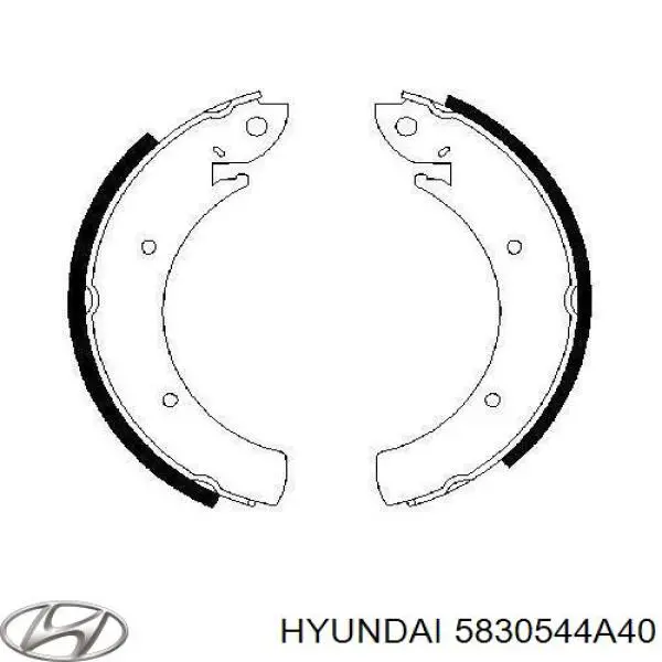 5830544A40 Hyundai/Kia Колодки гальмівні задні, барабанні