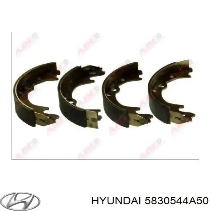 Колодки гальмові задні, барабанні 5830544A50 Hyundai/Kia