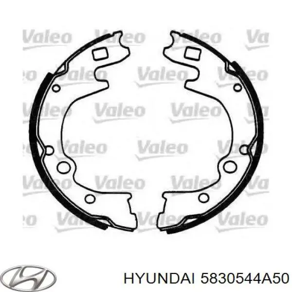 Купити 5830544A50 Hyundai/Kia Колодки гальмові задні, барабанні