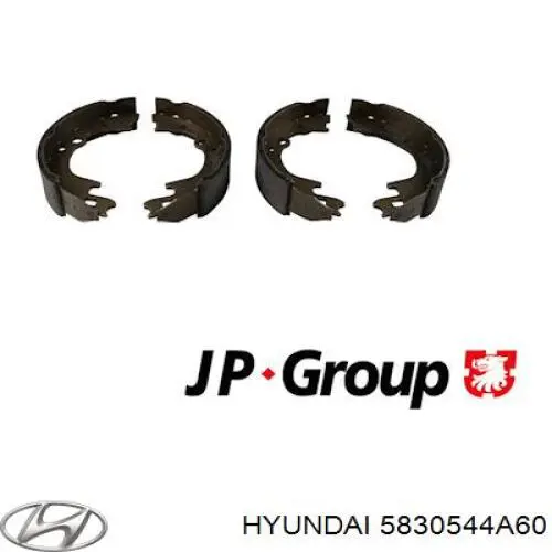 Колодки гальмові задні, барабанні Hyundai/Kia 5830544A60 ціна, від 31.49 USD