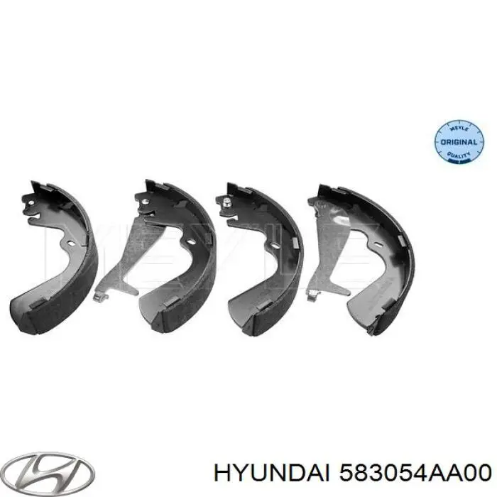 Колодки гальмові задні, барабанні 583054AA00 Hyundai/Kia