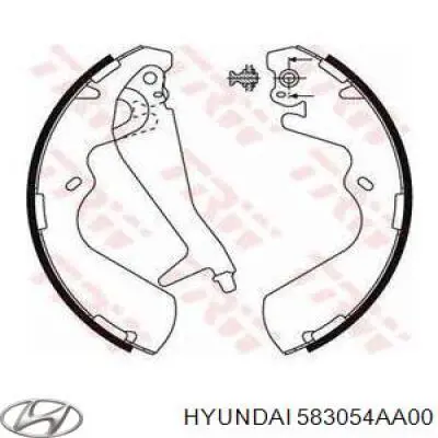 Колодки гальмові задні, барабанні Hyundai/Kia 583054AA00 ціна, від 32.58 USD
