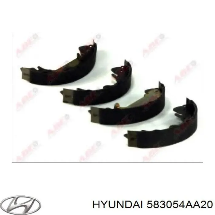 Колодки гальмові задні, барабанні Hyundai/Kia 583054AA20 ціна, від 51.20 USD