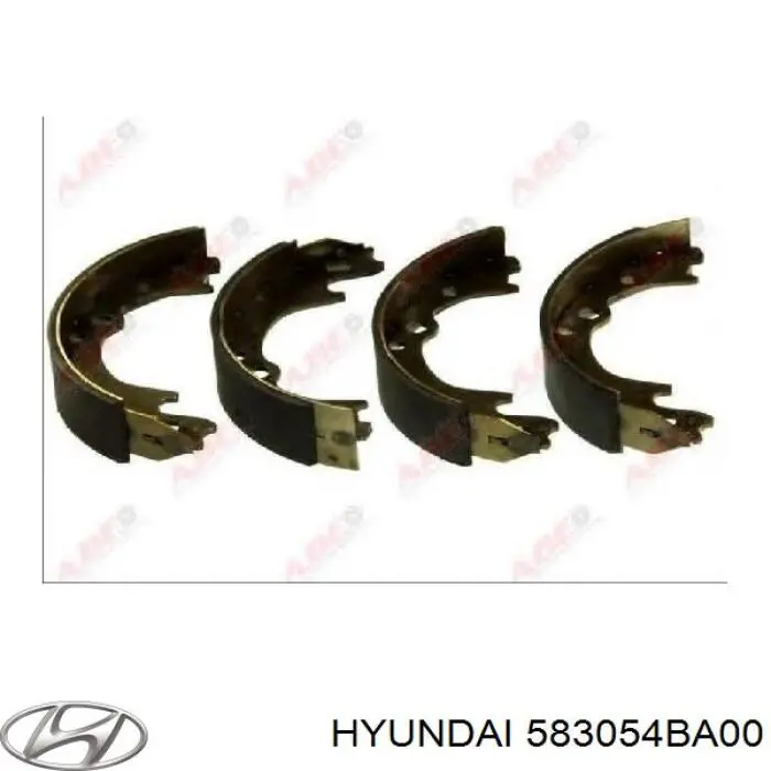 583054BA00 Hyundai/Kia колодки гальмові задні, барабанні