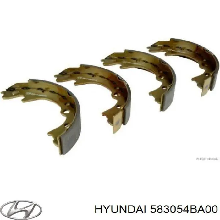 Купити 583054BA00 Hyundai/Kia Колодки гальмові задні, барабанні