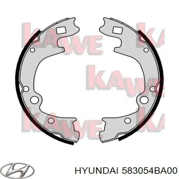 Колодки гальмові задні, барабанні Hyundai/Kia 583054BA00 ціна, від 26.34 USD
