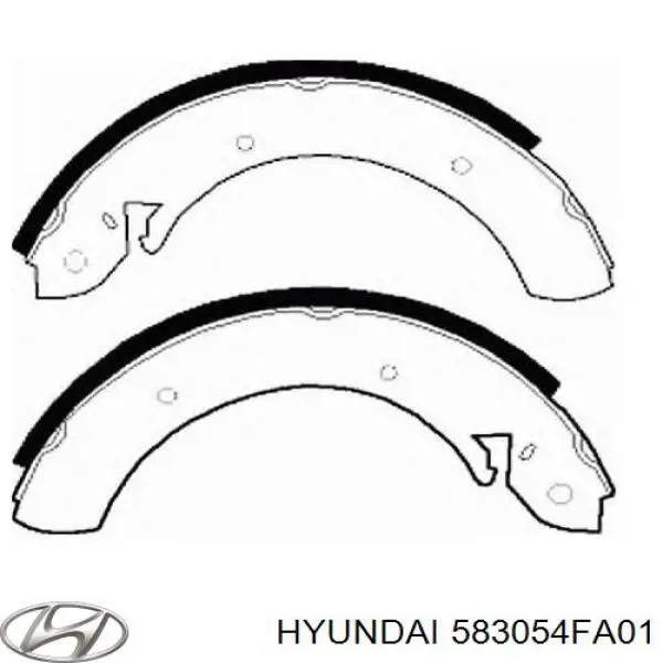 Колодки гальмові задні, барабанні 583054FA01 Hyundai/Kia