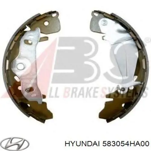 Колодки гальмові задні, барабанні Hyundai/Kia 583054HA00 ціна, від 51.77 USD