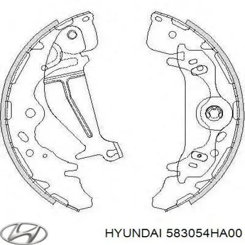 583054HA00 Hyundai/Kia Колодки гальмівні задні, барабанні