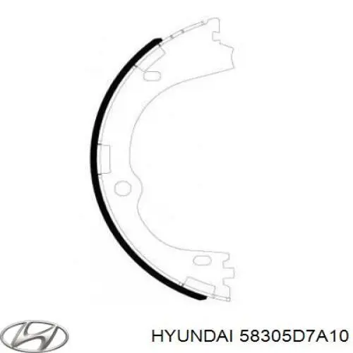 Колодки ручника / стоянкового гальма Hyundai/Kia 58305D7A10 ціна, від 91.16 USD