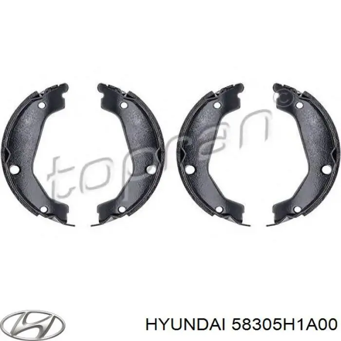 Колодки ручника / стоянкового гальма Hyundai/Kia 58305H1A00 ціна, від 22.53 USD