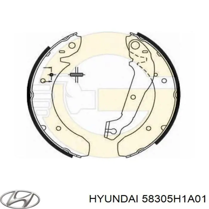 Колодки стоянкового гальма Hyundai/Kia 58305H1A01
