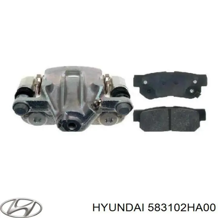 Супорт задній лівий 583102HA00 Hyundai/Kia