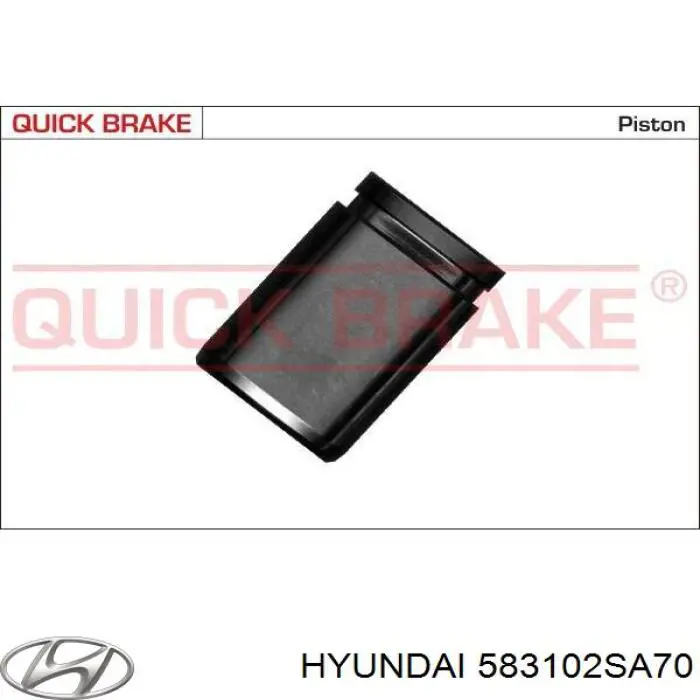 Задній гальмівний супорт лівий Hyundai/Kia 583102SA70