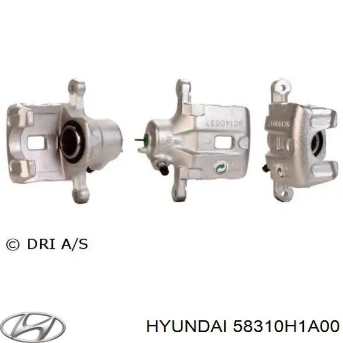 58310H1A00 Hyundai/Kia Супорт гальмівний задній лівий