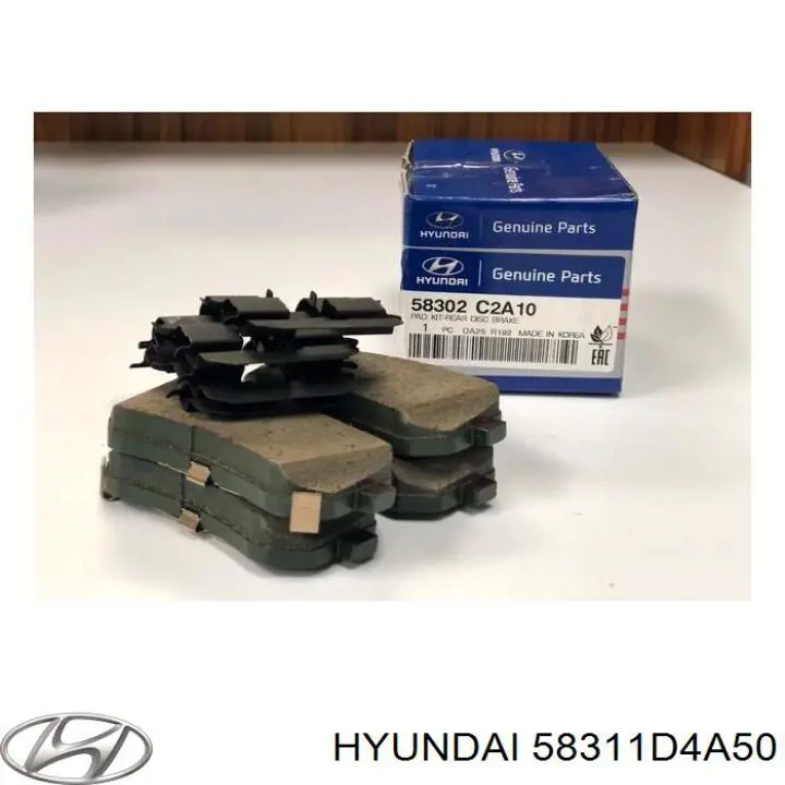 58311D4A50 Hyundai/Kia Супорт гальмівний задній правий