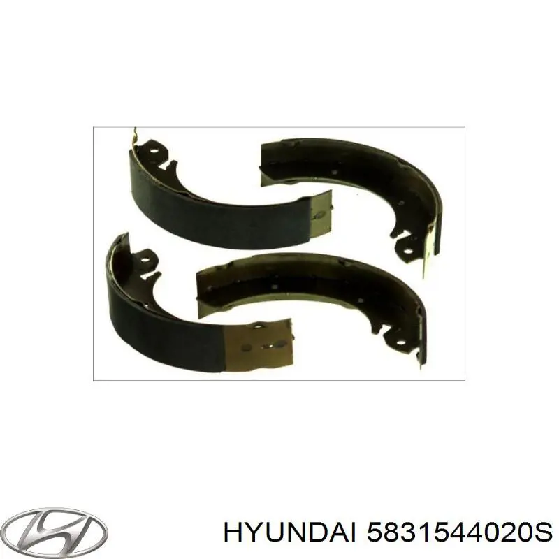 Колодки гальмові задні, барабанні Hyundai/Kia 5831544020S ціна, від 23.63 USD