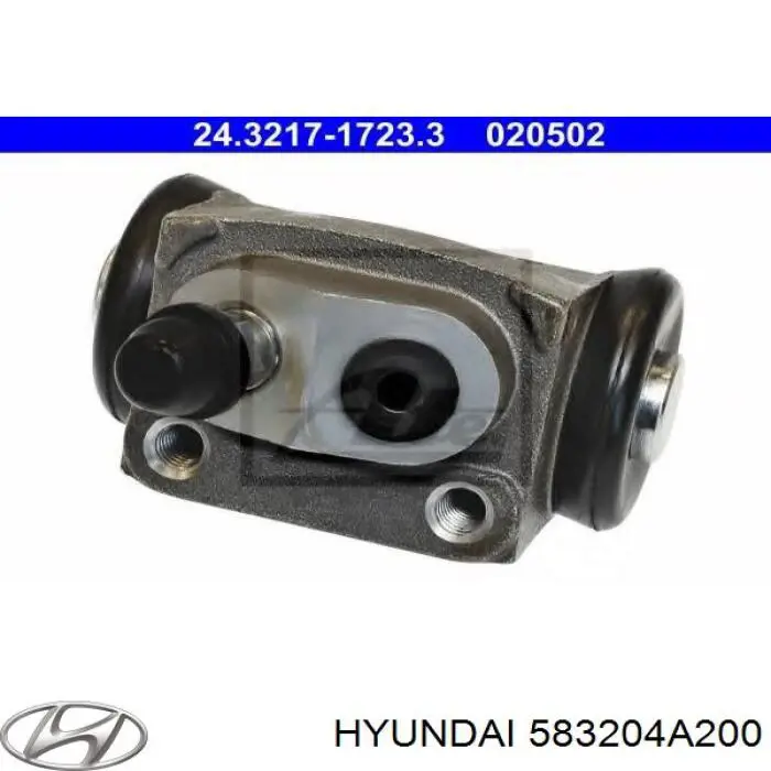 Циліндр гальмівний колісний/робітник, задній 583204A200 Hyundai/Kia