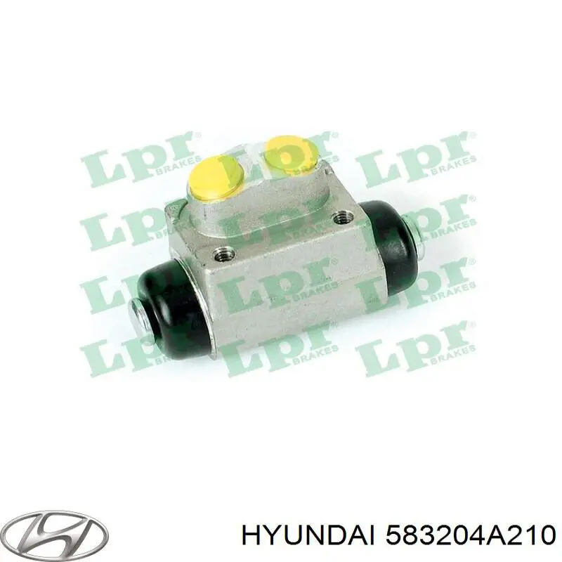 Циліндр гальмівний колісний/робітник, задній 583204A210 Hyundai/Kia