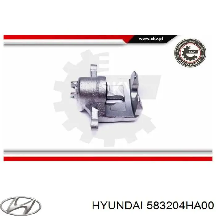 583204HA00 Hyundai/Kia Супорт гальмівний задній правий