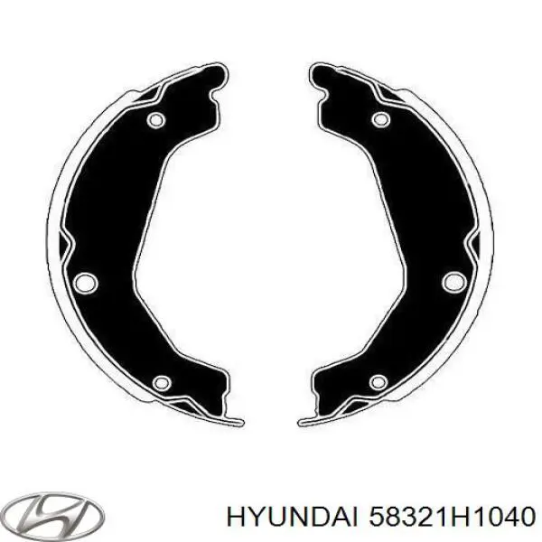 Купити 58321H1040 Hyundai/Kia Гальмівні колодки гальма стоянки