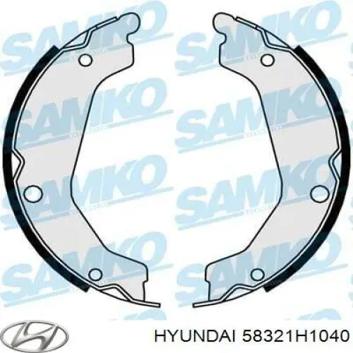 Колодки ручника / стоянкового гальма Hyundai/Kia 58321H1040 ціна, від 23.33 USD
