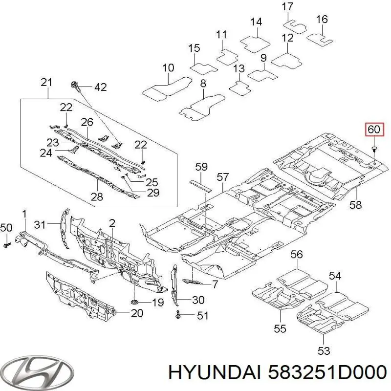 Купити 583251D000 Hyundai/Kia Захисний кожух гальмівного диска, заднього
