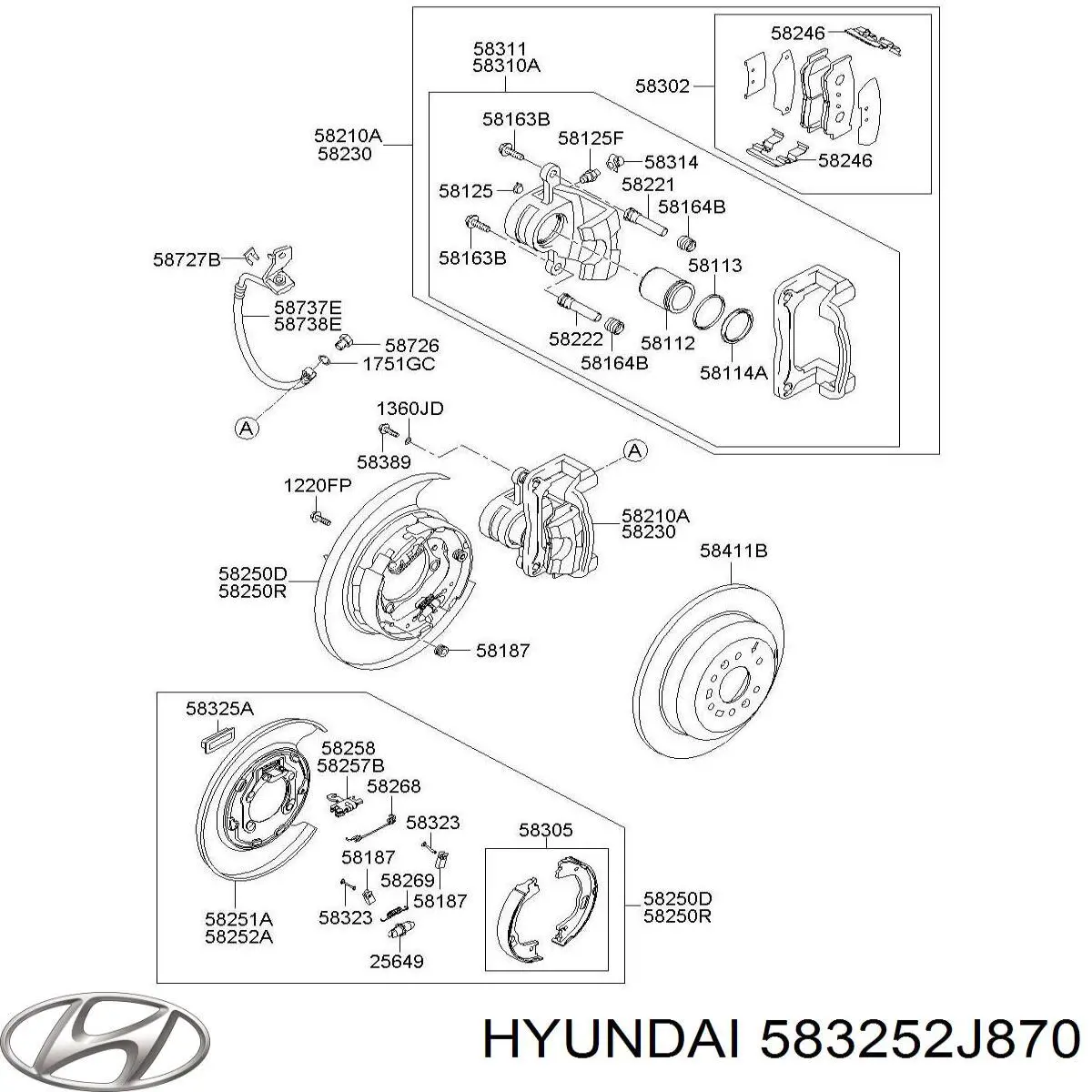  583252J870 Hyundai/Kia