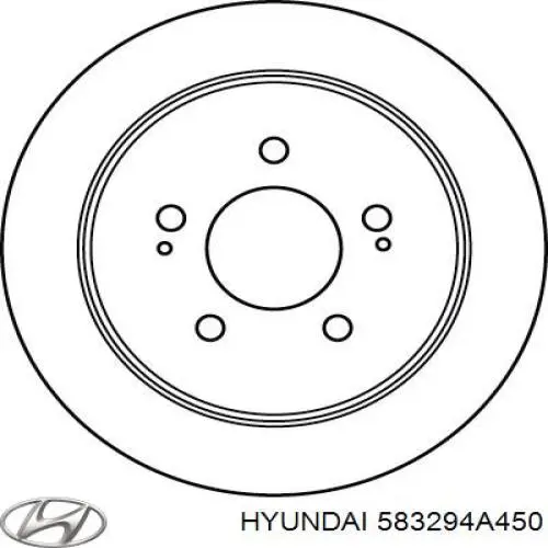 Задні дискові гальма Hyundai/Kia 583294A350 ціна, від 54.16 USD