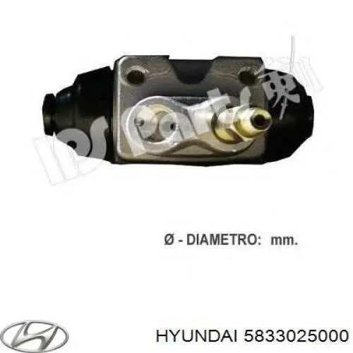 Купити 5833025000 Hyundai/Kia Циліндр гальмівний колісний/робітник, задній