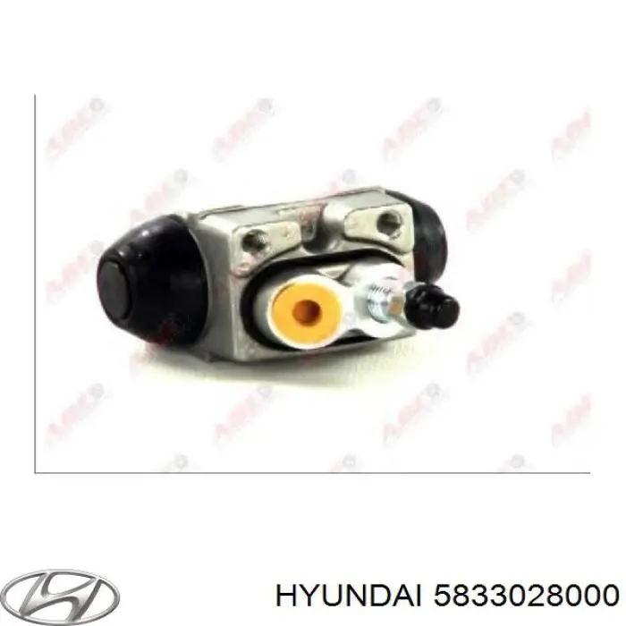 Купити 5833028000 Hyundai/Kia Циліндр гальмівний колісний/робітник, задній
