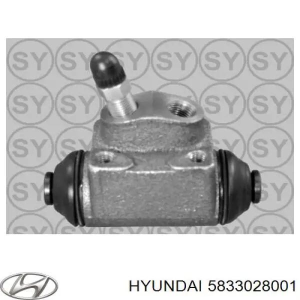 Циліндр гальмівний колісний/робочий, задній Hyundai/Kia 5833028001 ціна, від 8.67 USD