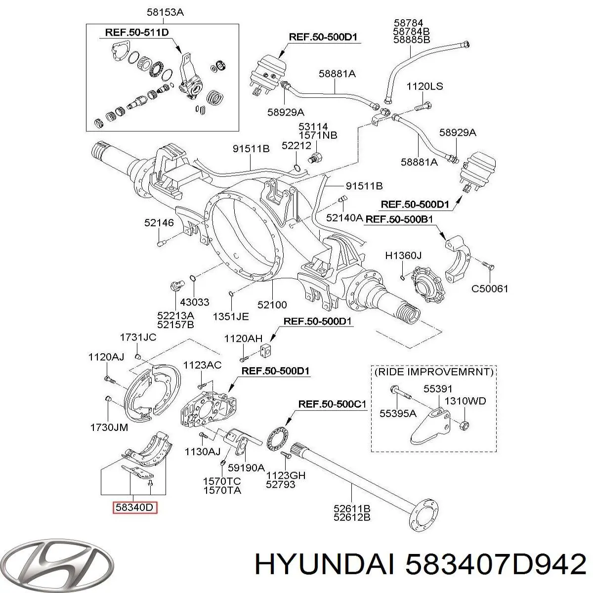  583407D942 Hyundai/Kia