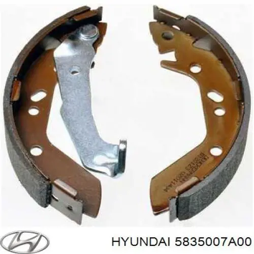 Колодки гальмові задні, барабанні 5835007A00 Hyundai/Kia