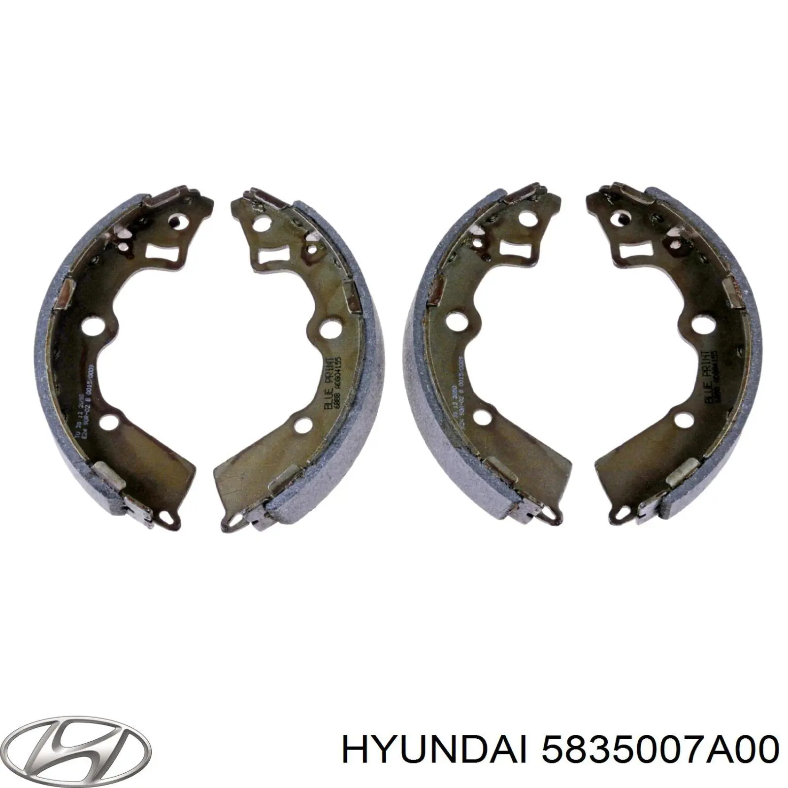 5835007A00 Hyundai/Kia колодки гальмові задні, барабанні