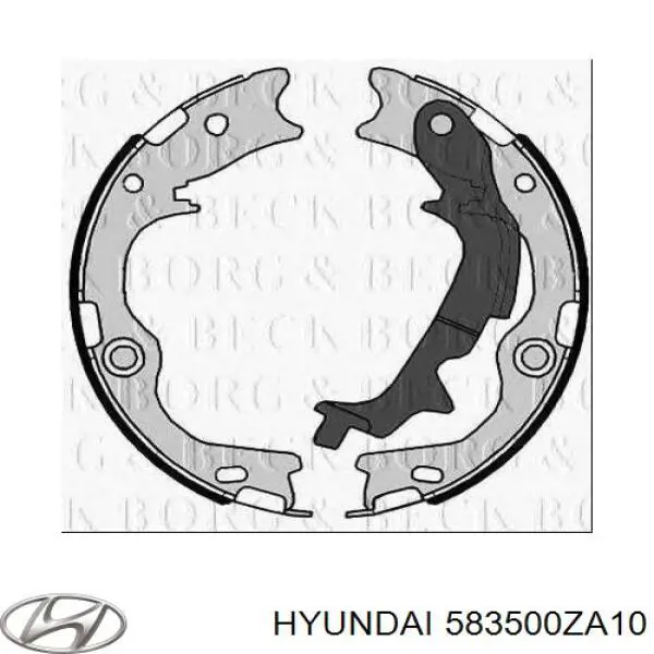 Колодки ручника 583500ZA10 Hyundai/Kia