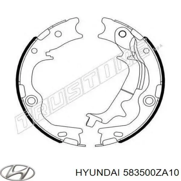 Колодки ручника/стоянкового гальма 583500ZA10 Hyundai/Kia