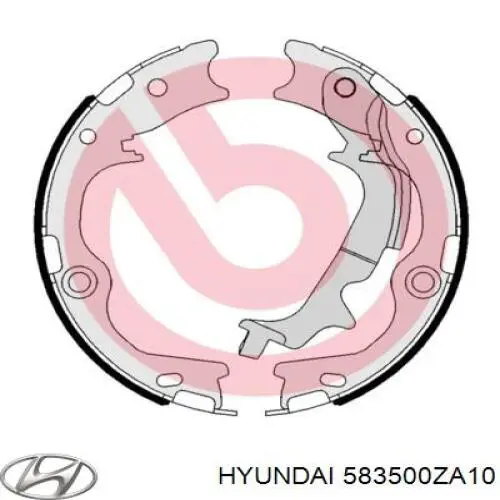 Купити 583500ZA10 Hyundai/Kia Гальмівні колодки гальма стоянки