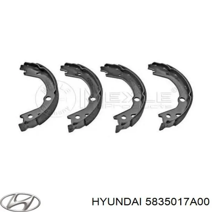 Колодки ручника 5835017A00 Hyundai/Kia