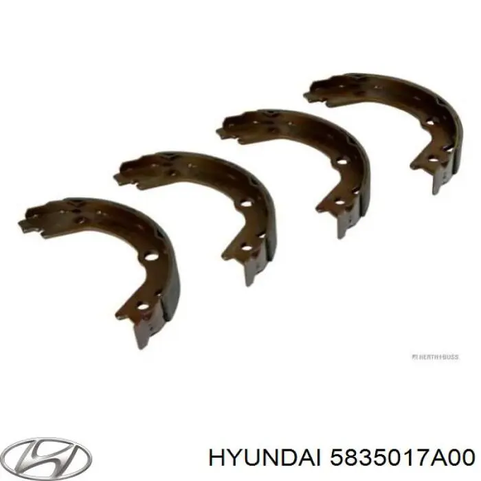 Колодки ручника / стоянкового гальма Hyundai/Kia 5835017A00 ціна, від 18.02 USD