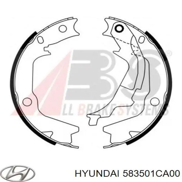 583501CA00 Hyundai/Kia колодки ручника/стоянкового гальма