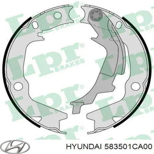 Колодки ручника / стоянкового гальма Hyundai/Kia 583501CA00 ціна, від 19.47 USD
