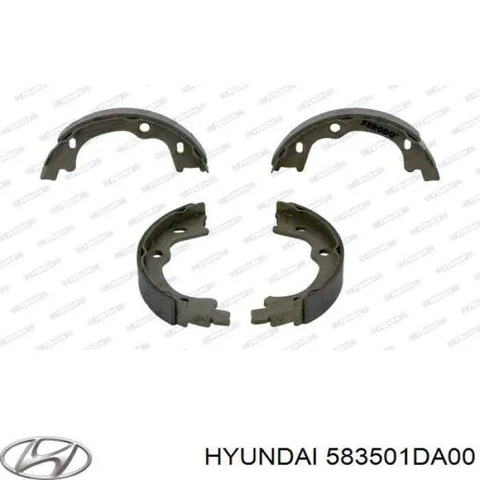 Купити 583501DA00 Hyundai/Kia Гальмівні колодки гальма стоянки