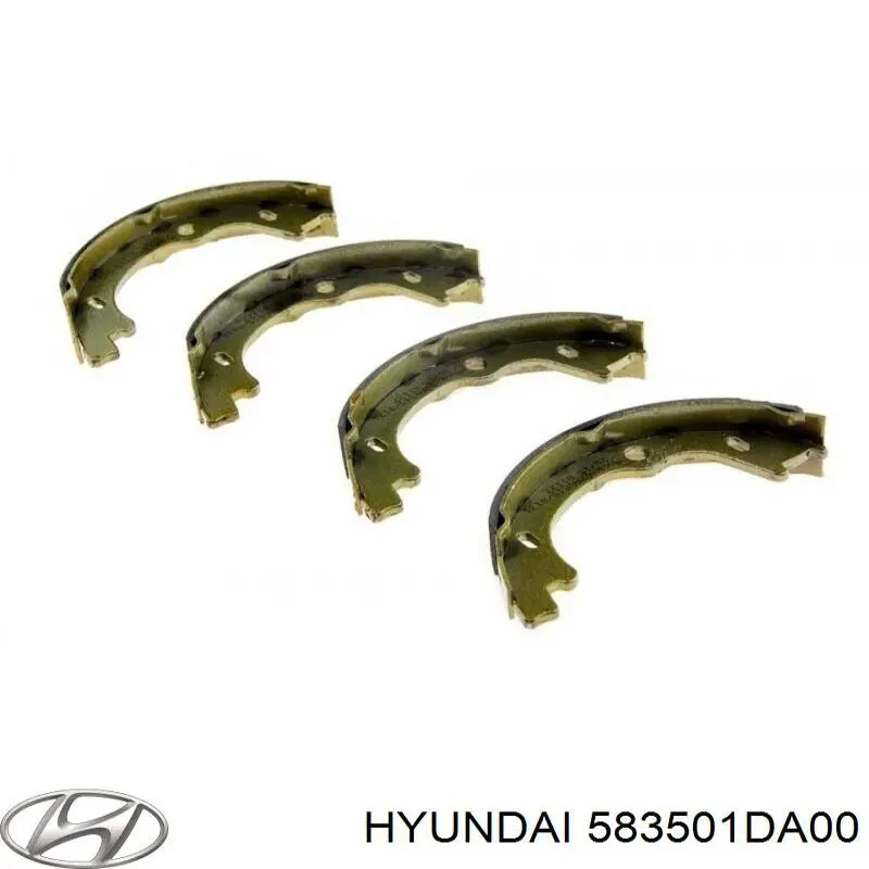 Колодки ручника / стоянкового гальма Hyundai/Kia 583501DA00 ціна, від 23.54 USD
