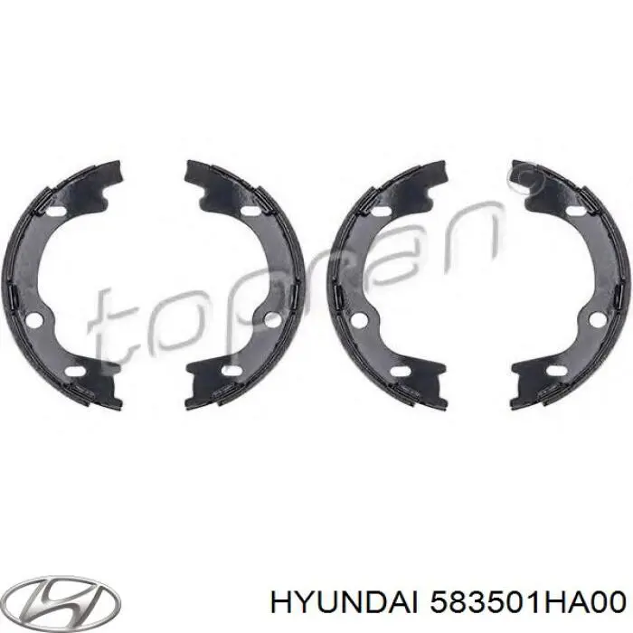 Колодки ручника / стоянкового гальма Hyundai/Kia 583501HA00 ціна, від 20.71 USD